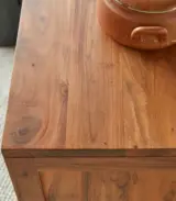 Bennie Acacia Wood Chest of Drawers (Acacia Varnished) - Image 4