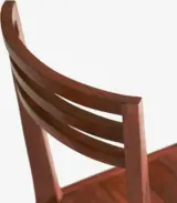 Suna Solid Sheesham Wood Set of 2 Dining Chair (Natural Finish) - Image 4