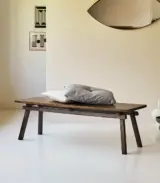 Arket Solid Mango Wood Bench (Teak Finish) - Image 4