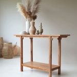 Elie Solid Acacia Console Table - Image 4