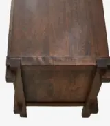 Arket Solid Mango Wood Floor Standing TV Unit (Natural Finish) - Image 4