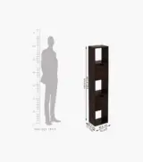 Sokyo Sheesham Wood Wall Shelf with Two Drawers Storage (Walnut Finish) - Image 5