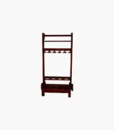 Bestroll Sheesham Wood Bar Trolley (Mahogany Finish) - Image 2
