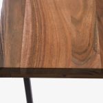 Ark Temis Solid Acacia and Metal Table Seats - Image 2