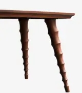 Anyouk Solid Mango Wood Table For 4-6 People (Natural Finish) - Image 5