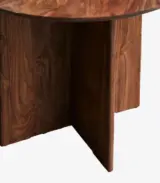 Canja Solid Sheesham Wood Round Table (Natural Finish) - Image 5