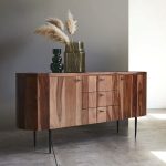 Zade Solid Sheesham and Marble Sideboard 175 cm - Image 5
