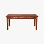 Arolph Sheesham Wood 6 Seater Dining Table Set (Honey Finish) - Image 5