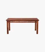 Arolph Sheesham Wood 6 Seater Dining Table Set (Honey Finish) - Image 5