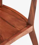Suna Solid Sheesham Wood Set of 2 Dining Chair (Natural Finish) - Image 5