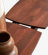 Anyouk Solid Mango Wood Bench (Teak Finish) - Image 5