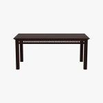 Arolph Sheesham Wood 6 Seater Dining Table Set with Bench (Walnut Finish) - Image 5
