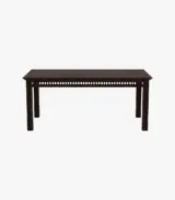 Arolph Sheesham Wood 6 Seater Dining Table Set (Walnut Finish) - Image 5
