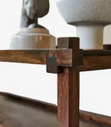 Arket Solid Mango Wood Console Table (Lacquered Finish) - Image 5