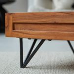 Bonnie Solid Acacia Coffee Table With Storage - Image 5