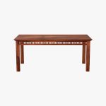 Arolph Sheesham Wood 6 Seater Dining Table Set with Bench (Honey Finish) - Image 5