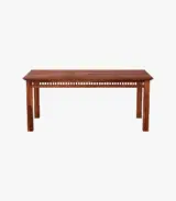Arolph Sheesham Wood 6 Seater Dining Table Set with Bench (Honey Finish) - Image 5