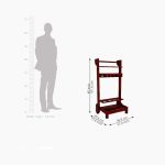 Bestroll Bar Trolley (Mahogany Finish) - Image 6