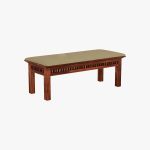Arolph Sheesham Wood 6 Seater Dining Table Set with Bench (Honey Finish) - Image 6