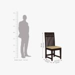 Cohnoon Sheesham Wood 4 Seater Dining Set (Walnut Finish) - Image 6