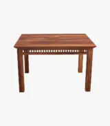 Arolph Sheesham Wood 4 Seater Dining Table Set (Honey Finish) - Image 7