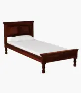 Airavata Sheesham Wood Single Bed without Storage (Honey Oak Finish)