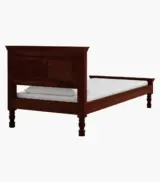 Airavata Sheesham Wood Single Bed without Storage (Honey Oak Finish)
