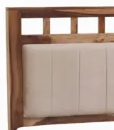 Alyano Sheesham Wood Queen Size Bed without Storage (Rustic Teak Finish)