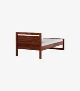 Avyan Sheesham Wood Single Bed without Storage (Provincial Teak Finish)