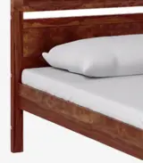 Avyan Sheesham Wood Single Bed without Storage (Provincial Teak Finish)