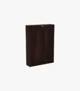 Volger Sheesham Wood Foldable Wall Mounted Table with Storage (Walnut Finish) - Image 2