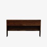 Wedohl Sheesham Wood Queen Size Bed In Scratch Resistant Rustic Teak Finish With Headboard Storage - Image 6