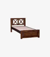 Krysos Sheesham Wood Single Bed without Storage (Provincial Teak Finish) - Image 6