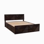 Ritmo Sheesham Wood Queen Size Bed In Provincial Teak Finish With Box Storage - Image 7