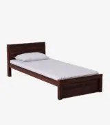 Ncropolis Sheesham Wood Single Bed without Storage (Teak Finish)