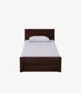 Ncropolis Sheesham Wood Single Bed without Storage (Teak Finish)