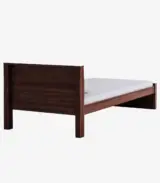 Ncropolis Sheesham Wood Single Bed without Storage (Teak Finish)