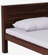 Ncropolis Sheesham Wood Single Bed without Storage (Teak Finish)