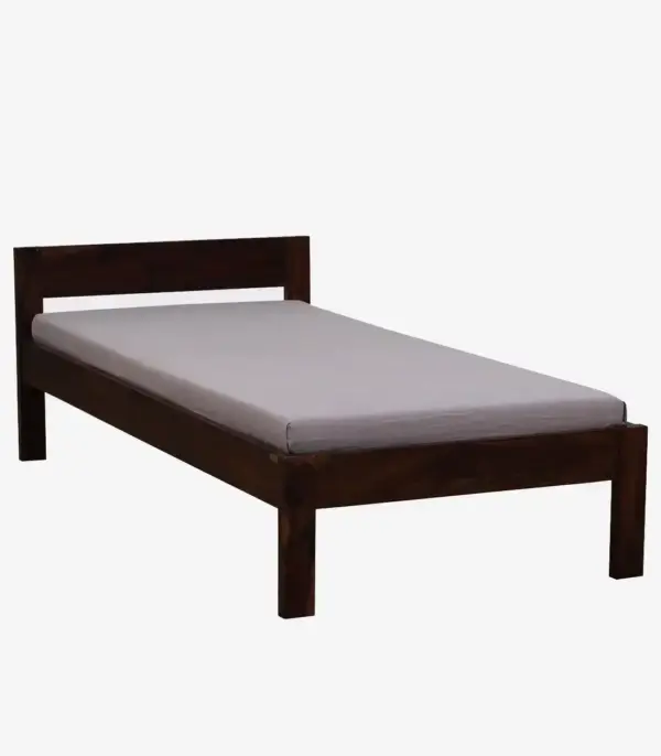 Onkel Sheesham Wood Single Bed without Storage (Provincial Teak Finish)