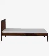 Ova Sheesham Wood Single Bed without Storage (Provincial Teak Finish)