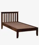 Ova Sheesham Wood Single Bed without Storage (Provincial Teak Finish)