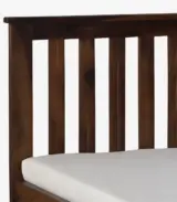 Ova Sheesham Wood Single Bed without Storage (Provincial Teak Finish)