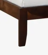 Ova Sheesham Wood Single Bed without Storage (Provincial Teak Finish)