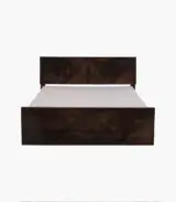 Ritrmo Sheesham Wood Queen Size Bed with Drawer Storage (Provincial Teak Finish)