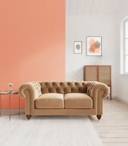 Wonston Two Seater Sofa Set (Brown Finish)
