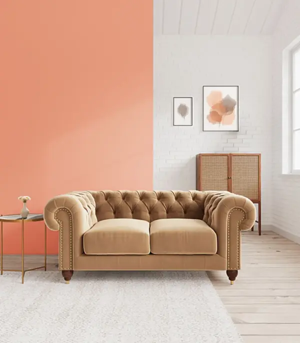 Wonston Two Seater Sofa Set (Brown Finish)
