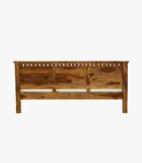 Zurndolf Sheesham Wood Queen Size Bed without Storage (Provincial Teak Finish)