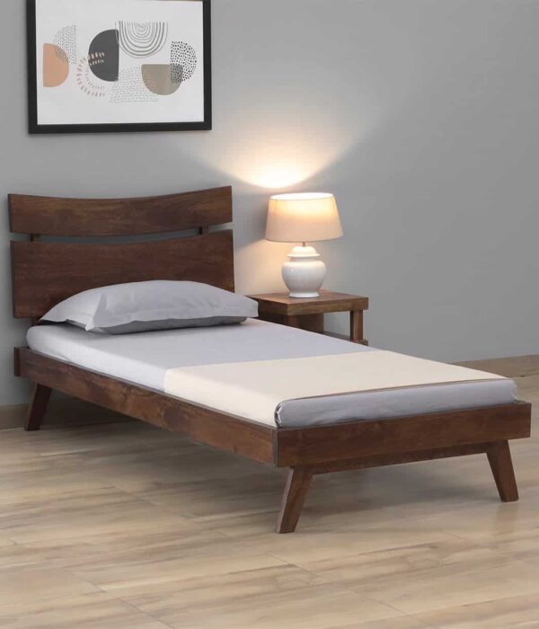 Sorrento Solid Wood Single Bed In Tubbaq Finish