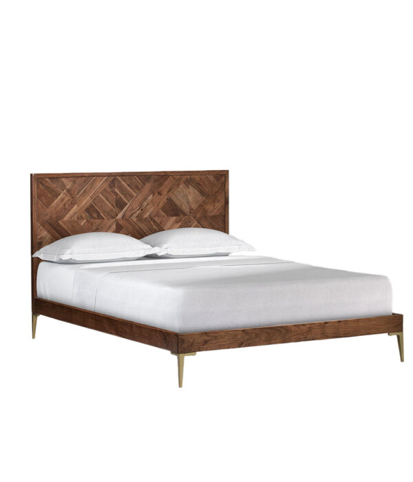 Norrebro Double Bed Frame with Natural Mango Wood
