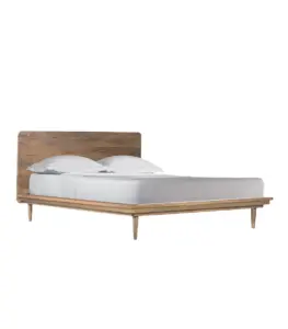 Freshco Solid Mango Wood King Size Bed without Storage (Honey Oak Finish)